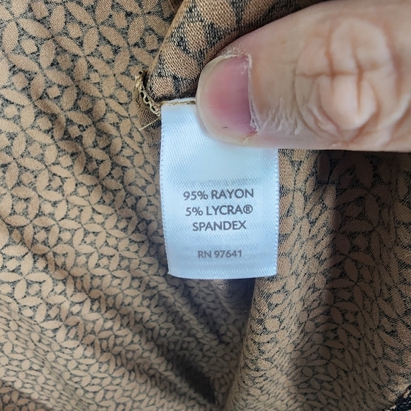 J Jill Geometric Print Lightweight Open Front Cardigan SIZE Medium - Picture 4 of 6